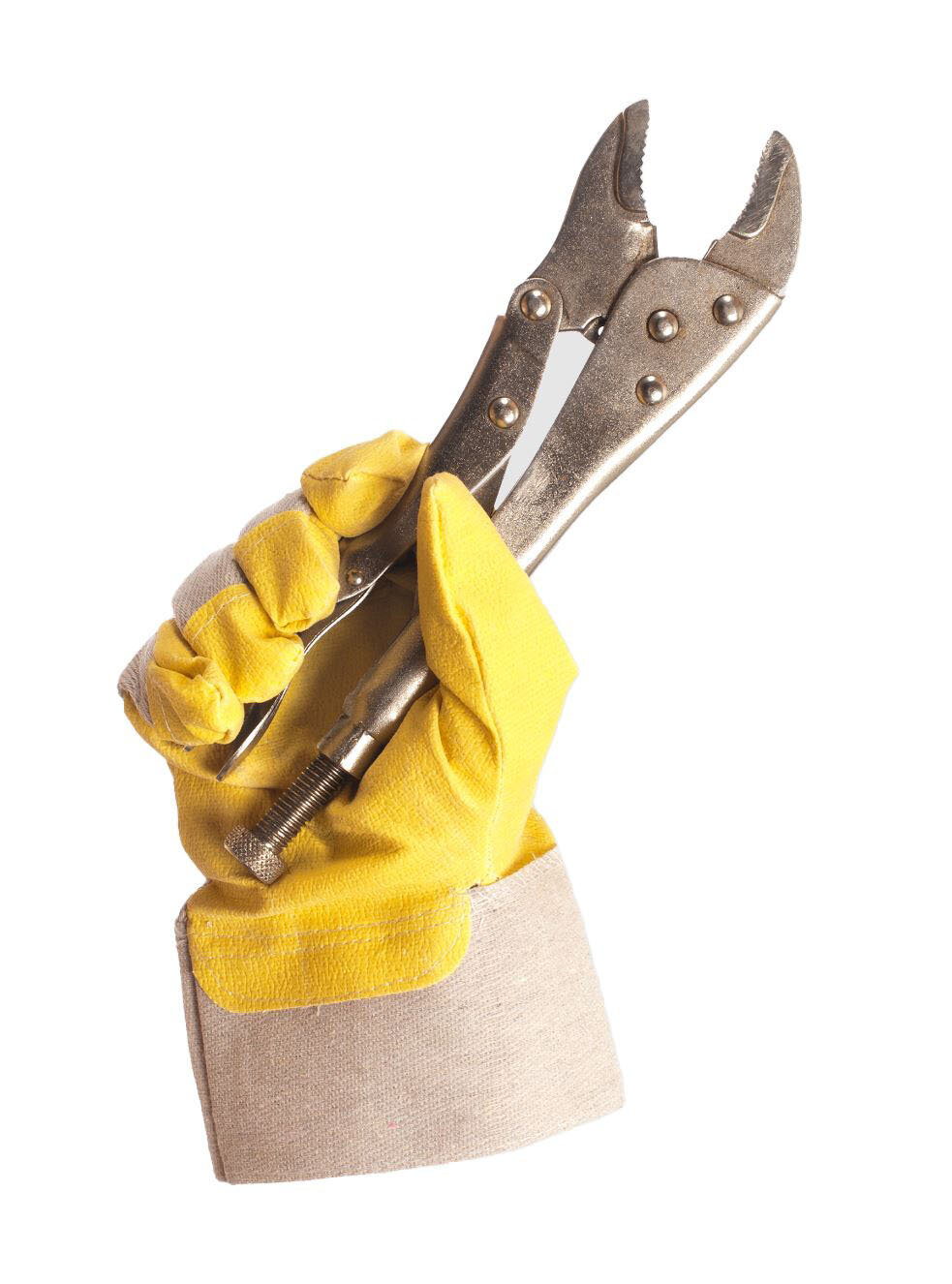 Gelber Handschuh mit zwei Werkzeugen in der Hand | © mobiheat GmbH