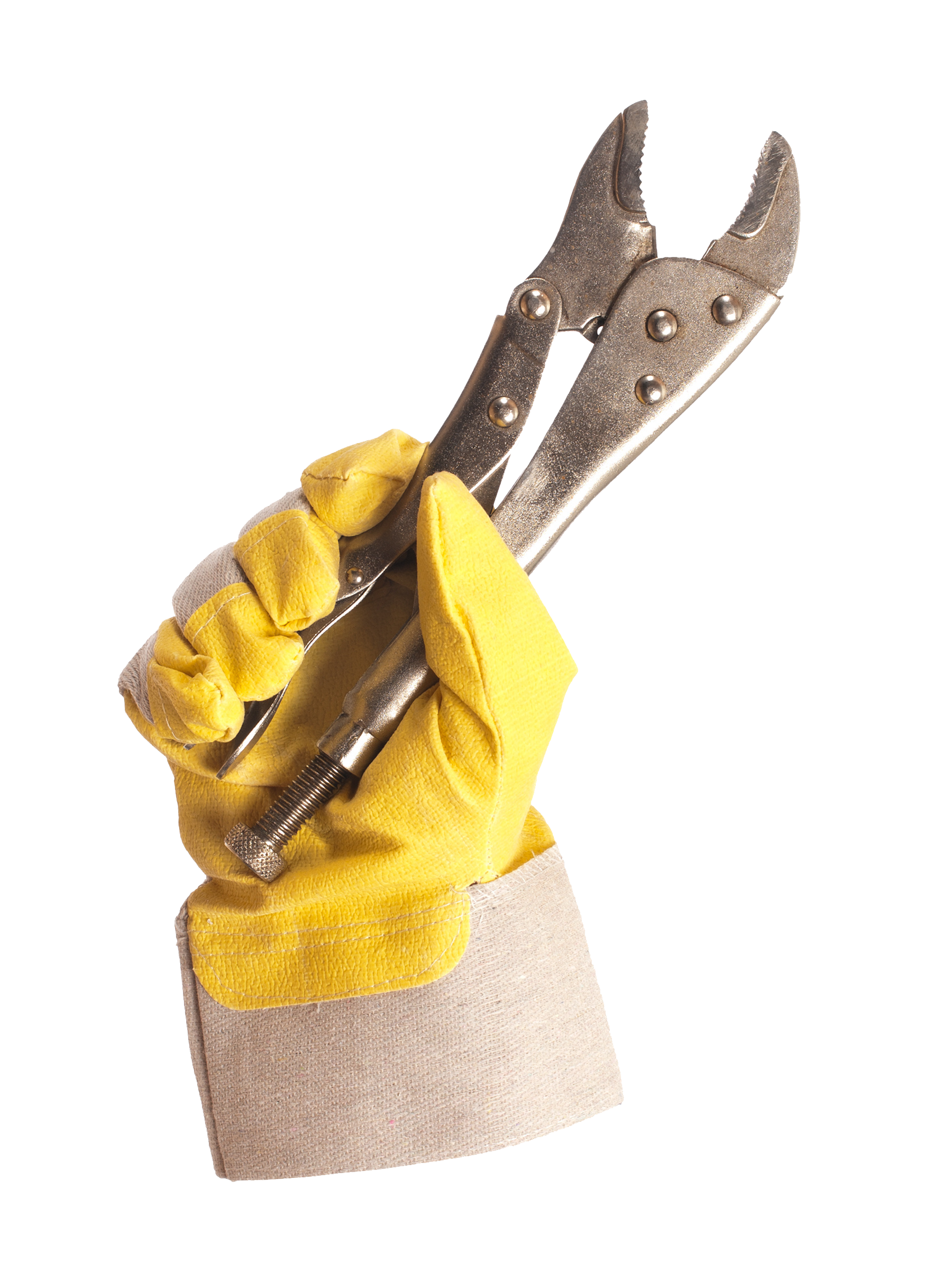 Gelber Handschuh mit zwei Werkzeugen in der Hand | © mobiheat GmbH