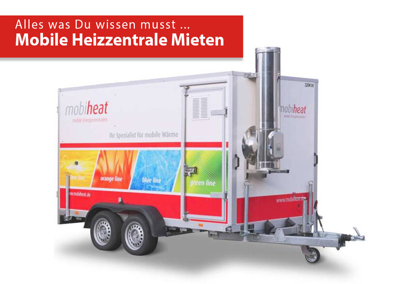 Abbildung 1 mobile Heizzentrale mieten – isolierter PKW-Kofferanhänger